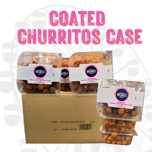 2 Cases- State Fair Mini Churritos- Retail Coated w/ Cinnamon Sugar